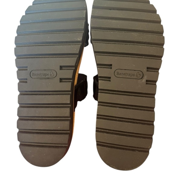 BareTraps Black Double-Strap Sandals - Picture 7 of 7